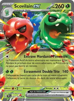 Carte Pokémon Scovilain-ex 022