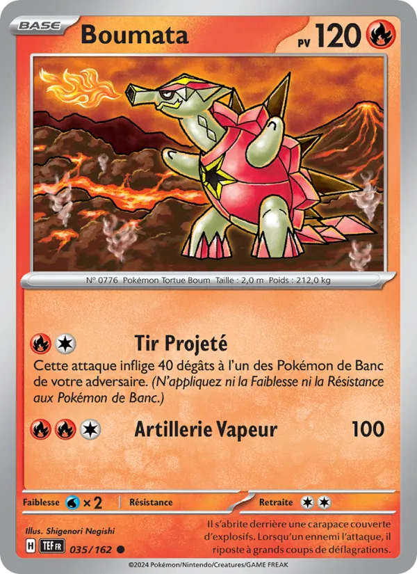 Carte Pokémon Boumata 035/162 de l'extension Forces Temporelles
