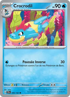 Carte Pokémon Crocrodil 040
