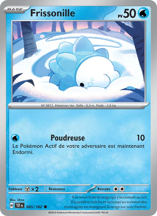 Carte Pokémon Frissonille 045/162 de l'extension Forces Temporelles