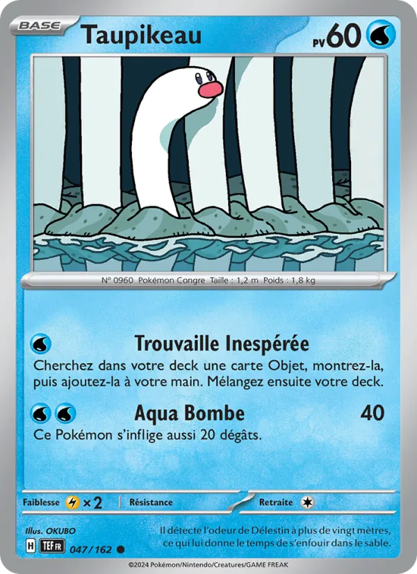 Carte Pokémon Taupikeau 047/162 de l'extension Forces Temporelles