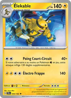 Carte Pokémon Élekable 054