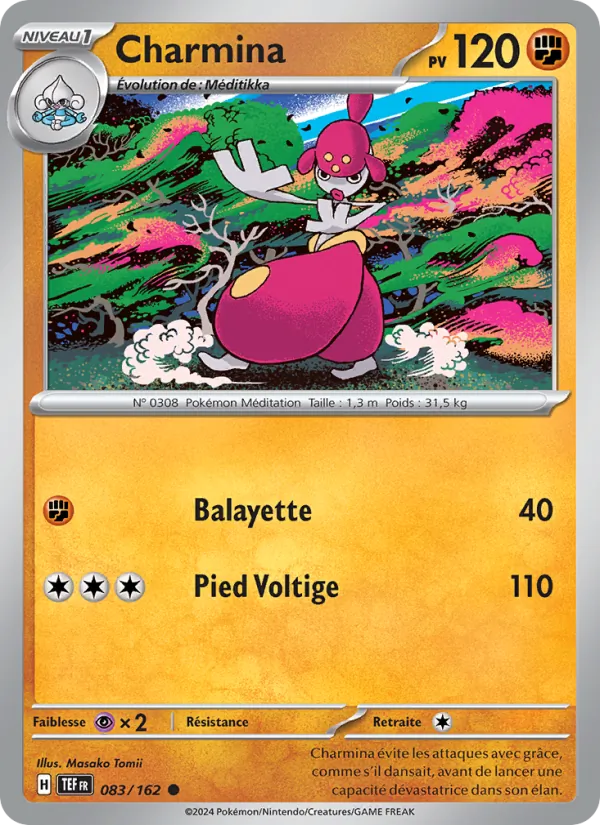 Carte Pokémon Charmina 083/162 de l'extension Forces Temporelles