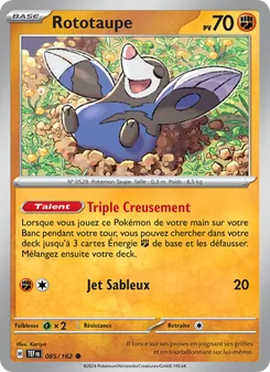 Carte Pokémon Rototaupe 085