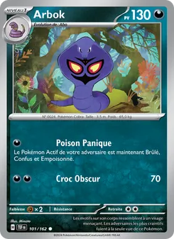Carte Pokémon Arbok 101