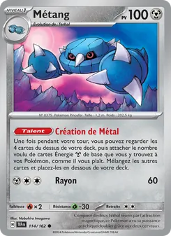 Carte Pokémon Métang 114
