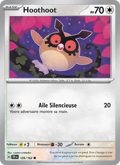 Carte Pokémon Hoothoot 126