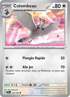 Carte Pokémon Colombeau 134