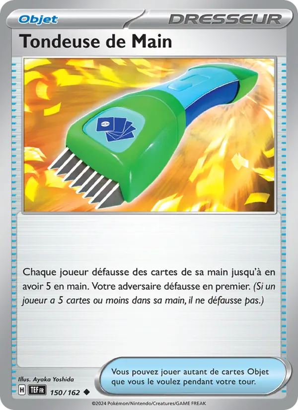 Carte Pokémon Tondeuse de Main 150/162 de l'extension Forces Temporelles