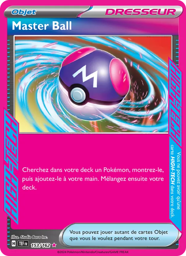 Carte Pokémon Master Ball 153/162 de l'extension Forces Temporelles