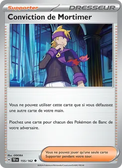 Carte Pokémon Conviction de Mortimer 155