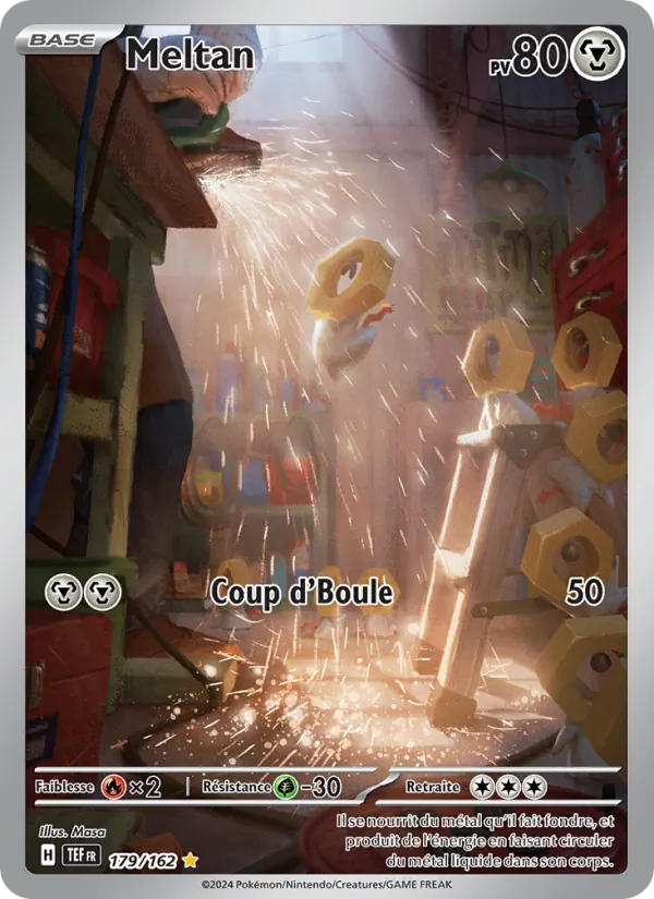 Carte Pokémon Meltan 179/162 de l'extension Forces Temporelles