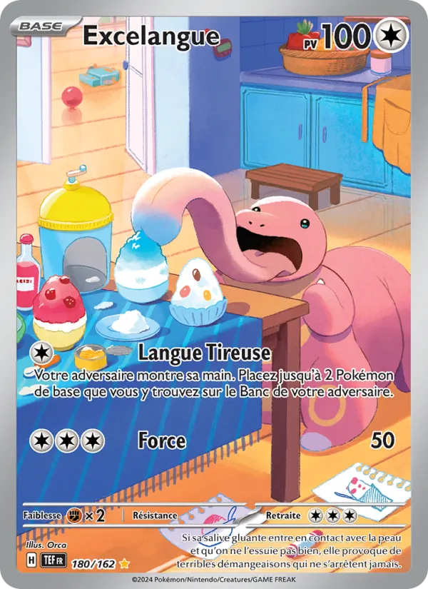 Carte Pokémon Excelangue 180/162 de l'extension Forces Temporelles