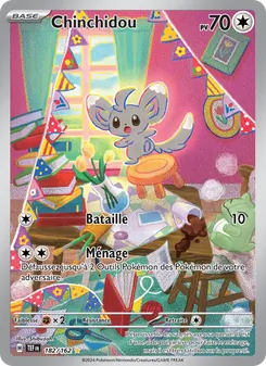 Carte Pokémon Chinchidou 182