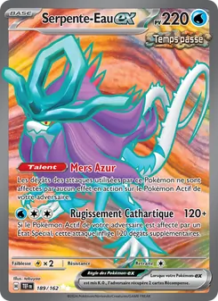 Carte Pokémon Serpente-Eau-ex 189