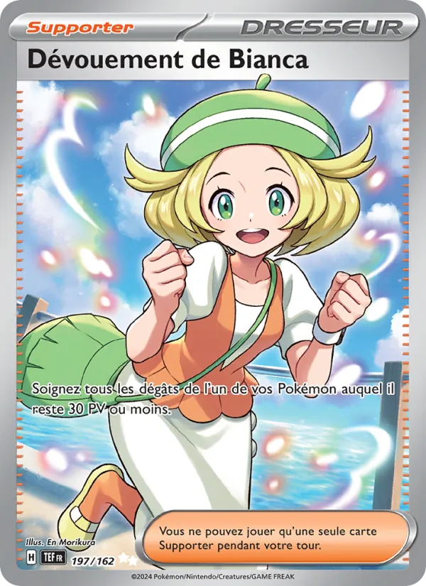 Carte Pokémon Dévouement de Bianca 197/162 de l'extension Forces Temporelles