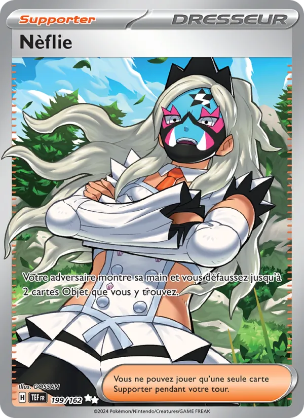 Carte Pokémon Nèflie 199/162 de l'extension Forces Temporelles