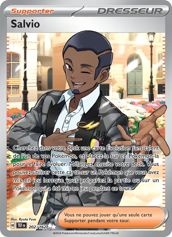 Carte Pokémon Salvio 202/162 de l'extension Forces Temporelles