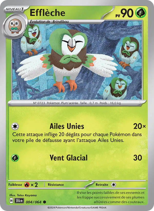 Carte Pokémon Efflèche 004/64 de l'extension Fable Nébuleuse