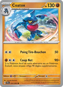 Carte Pokémon Coatox 024