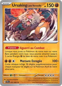 Carte Pokémon Ursaking Lune Vermeille 025