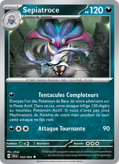 Carte Pokémon Sepiatroce 034
