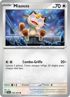 Carte Pokémon Miaouss 048