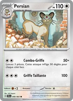 Carte Pokémon Persian 049