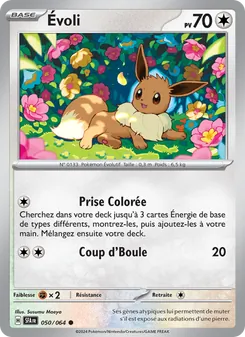 Carte Pokémon Évoli 050