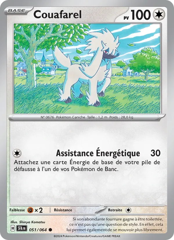 Carte Pokémon Couafarel 051/64 de l'extension Fable Nébuleuse