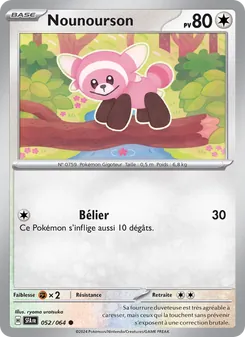 Carte Pokémon Nounourson 052