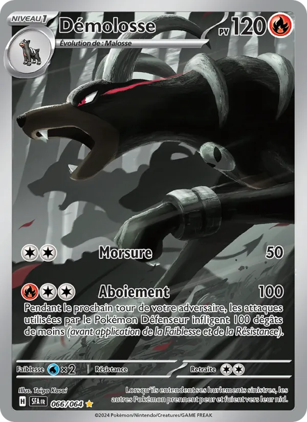 Carte Pokémon Démolosse 066/64 de l'extension Fable Nébuleuse