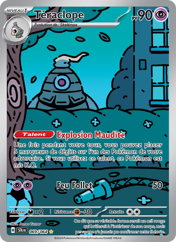 Carte Pokémon Téraclope 069/64 de l'extension Fable Nébuleuse