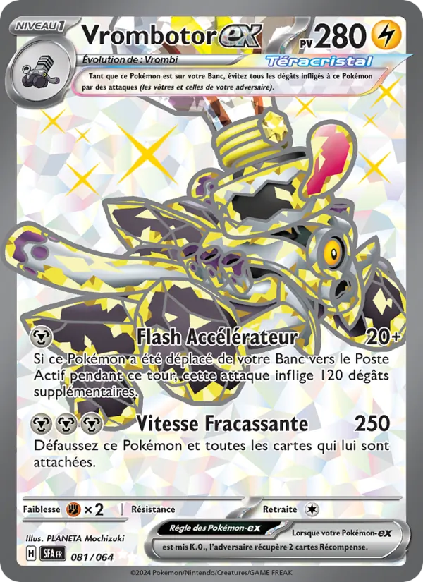 Carte Pokémon Vrombotor-ex 081/64 de l'extension Fable Nébuleuse