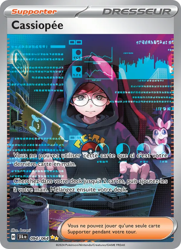 Carte Pokémon Cassiopée 094/64 de l'extension Fable Nébuleuse