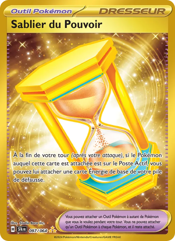Carte Pokémon Sablier du Pouvoir 097/64 de l'extension Fable Nébuleuse