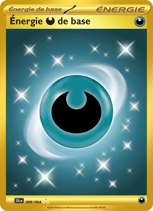Carte Pokémon Énergie Darkness de base 098/64 de l'extension Fable Nébuleuse