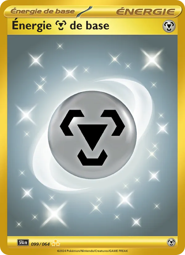 Carte Pokémon Énergie Metal de base 099/64 de l'extension Fable Nébuleuse