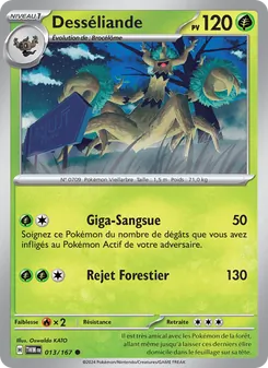 Carte Pokémon Desséliande 013 — Mascarade Crépusculaire