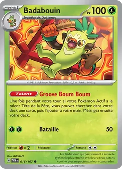 Carte Pokémon Badabouin 015 — Mascarade Crépusculaire