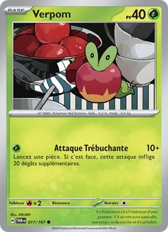 Carte Pokémon Verpom 017
