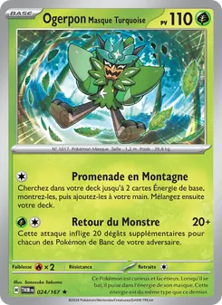 Carte Pokémon Ogerpon Masque Turquoise 024