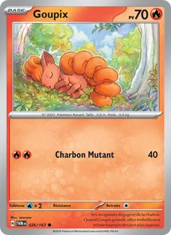 Carte Pokémon Goupix 026