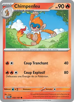 Carte Pokémon Chimpenfeu 032