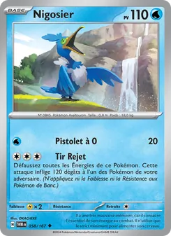 Carte Pokémon Nigosier 058