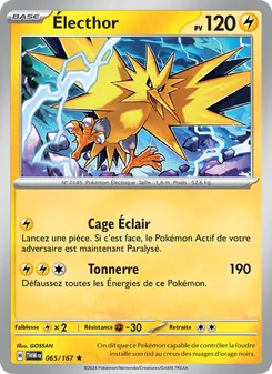 Carte Pokémon Électhor 065