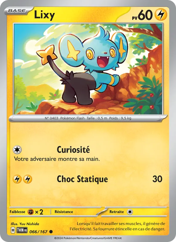 Carte Pokémon Lixy 066/167 de l'extension Mascarade Crépusculaire