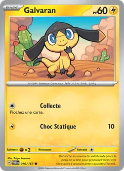 Carte Pokémon Galvaran 070