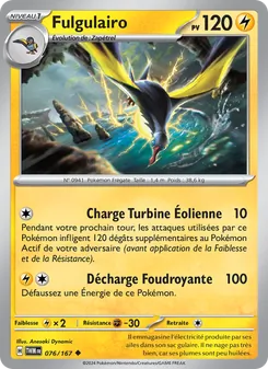 Carte Pokémon Fulgulairo 076