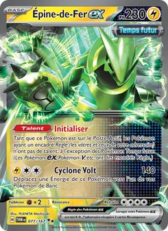 Carte Pokémon Épine-de-Fer-ex 077